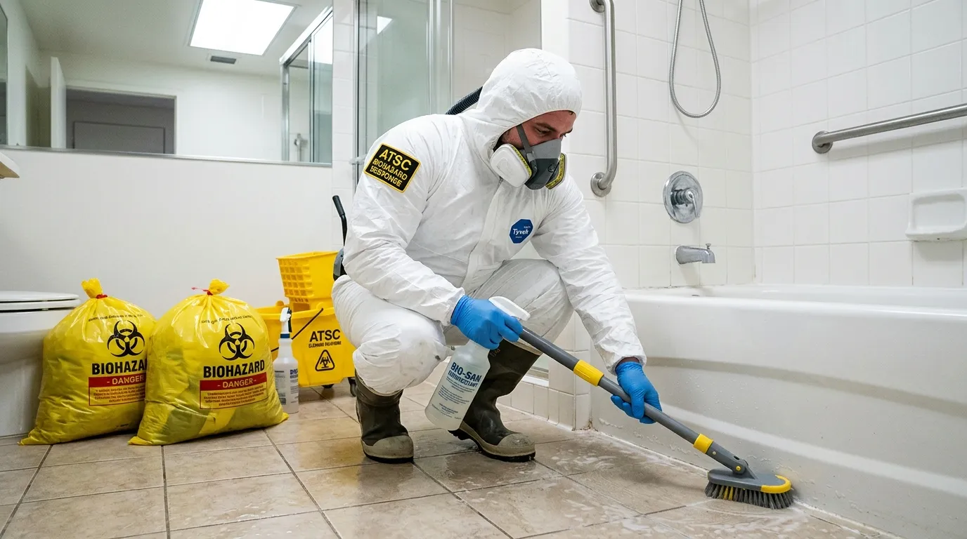 Decontamination equipment deployed for Blood Cleanup in Russellville